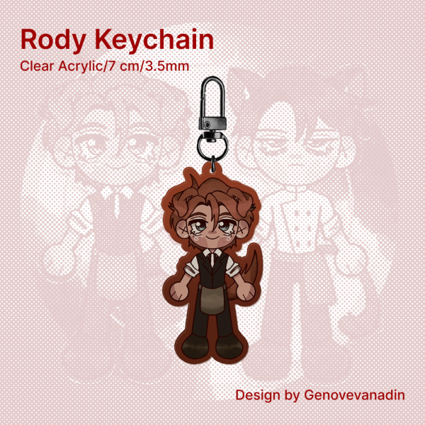 Rody Dead Plate Acrylic Keychains