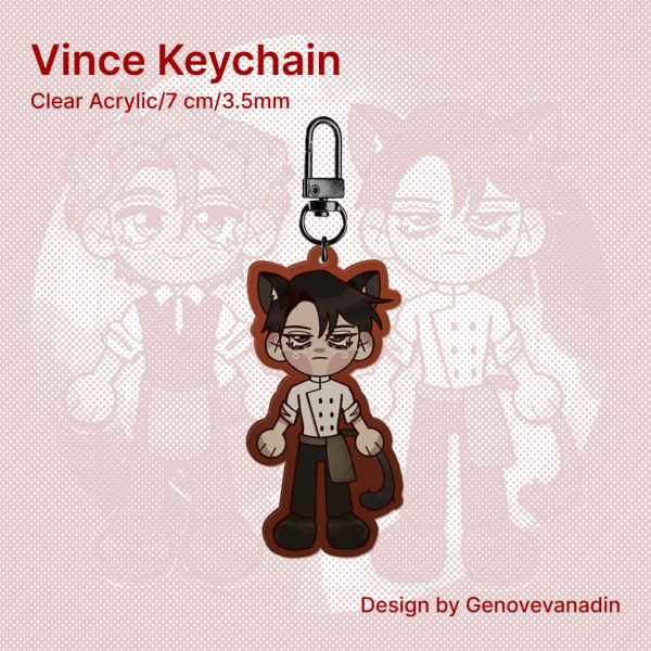 Vince Dead Plate Acrylic Keychains