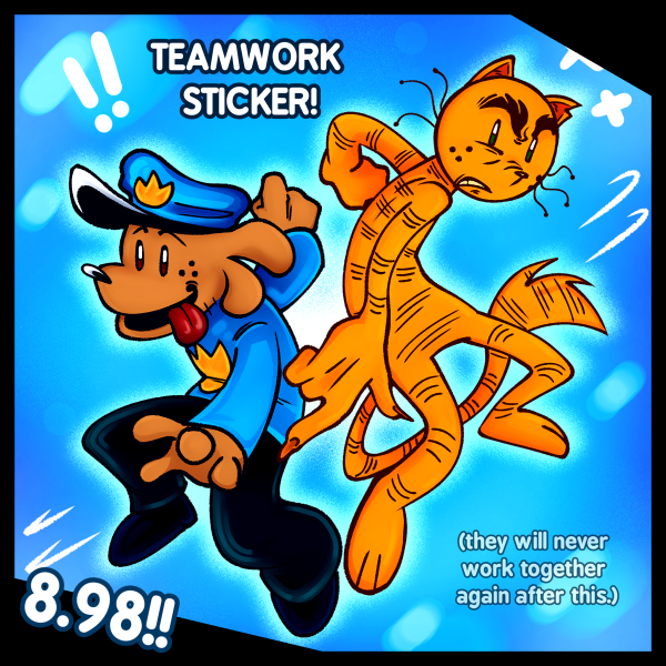 TEAMWORK DETEY STICKER!!