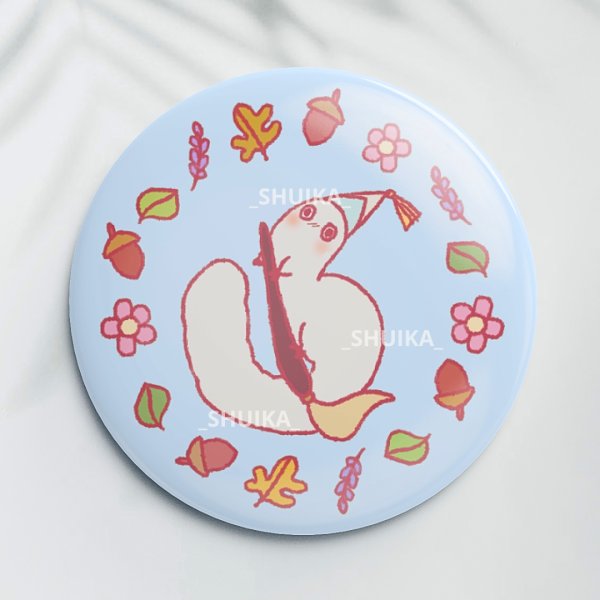 *glossy* BRUSHBUDDY WITCH HAT ATELIER Round Badges (Button Pins)