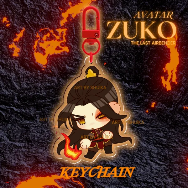ZUKO AVATAR THE LAST AIRBENDER Clear Acrylic Keychains