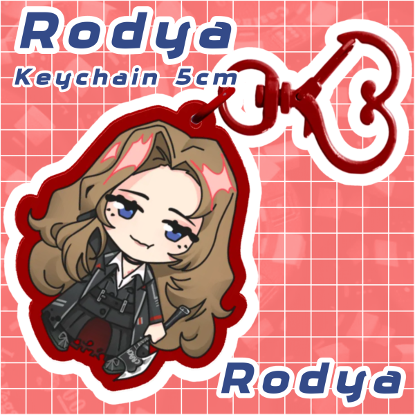 Colored Edge Acrylic Keychains