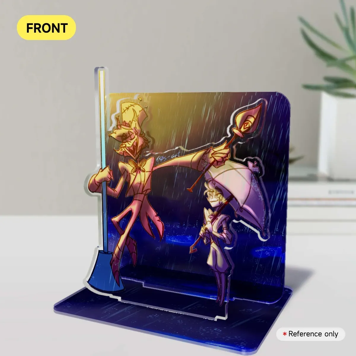 RadioApple in the Rain Double Insert Acrylic Standees