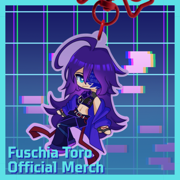 [Fuschia Toro Official Merch] Colored Edge Acrylic Keychains
