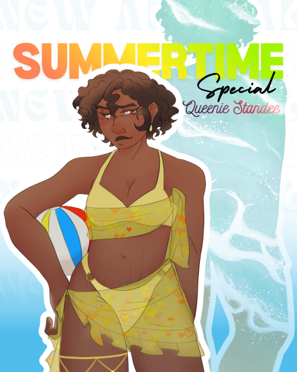 Summertime Special || Queenie Double Sided Acrylic Standees || TADC
