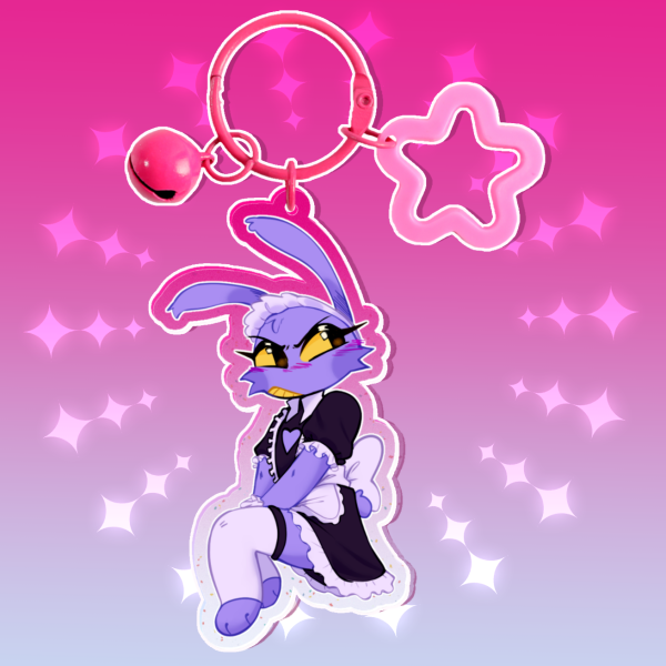 Jax Maid - Colored Edge Acrylic Keychain