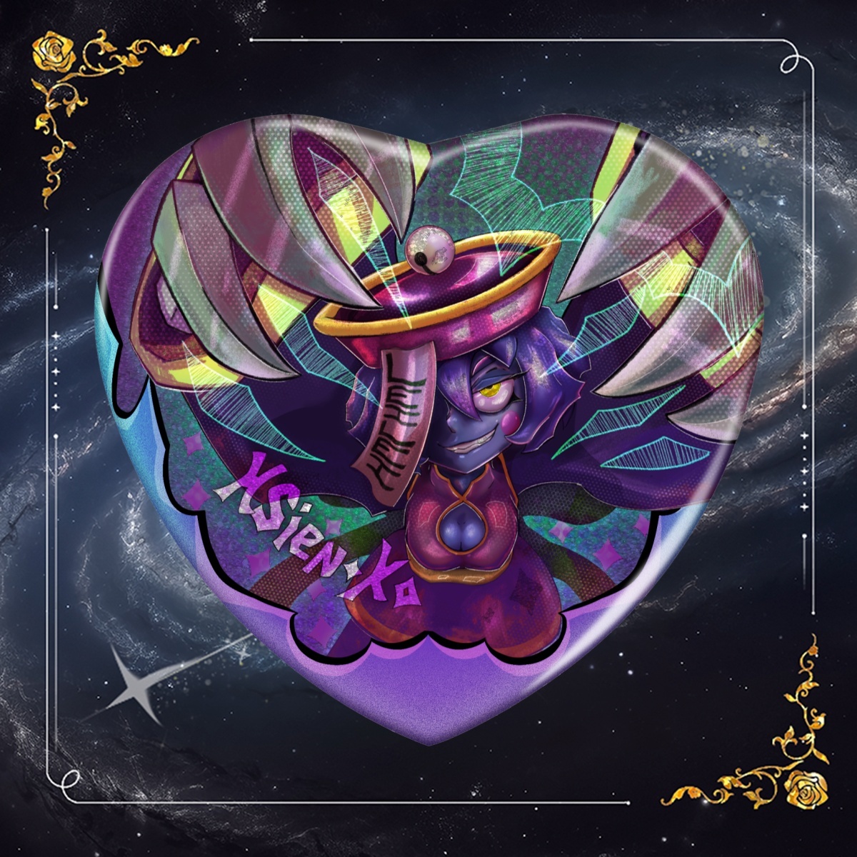 Darkstalkers - Hsien Ko - Heart Badge
