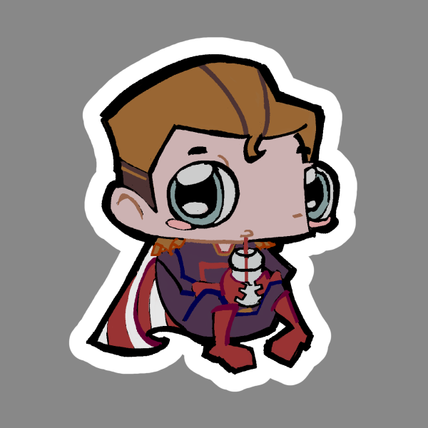 Homelander Milkshake Sticker