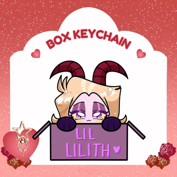 Lilith || 6cm Glitter Keychain || HellaBox Series