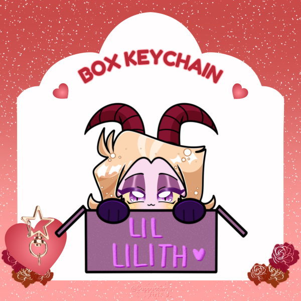 Lilith || 6cm Glitter Keychain || HellaBox Series