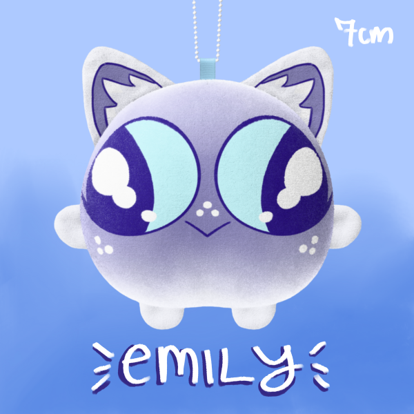 Emily Mochi Cat Plush Keychain