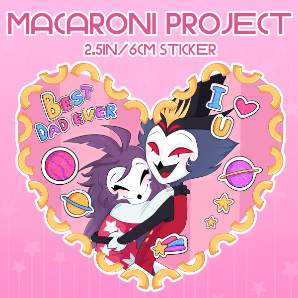 Macaroni Project Stolas & Octavia Sticker [Helluva Boss]