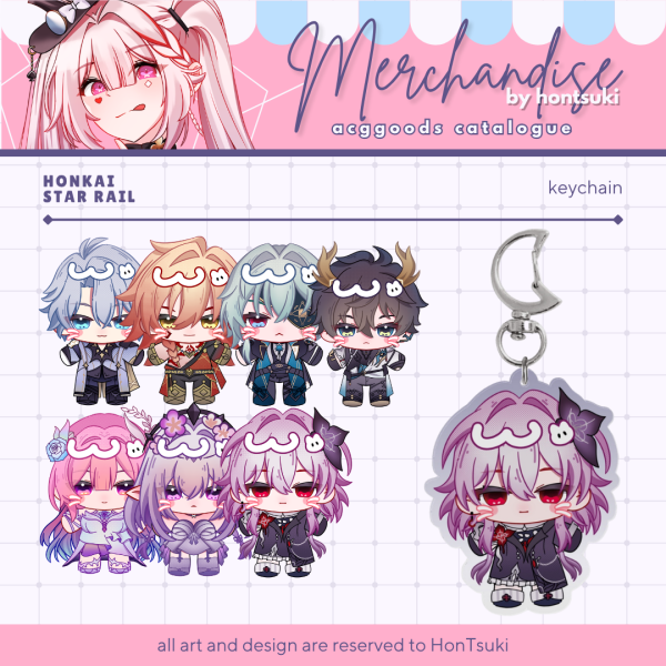 Evernight HSR Acrylic Keychain