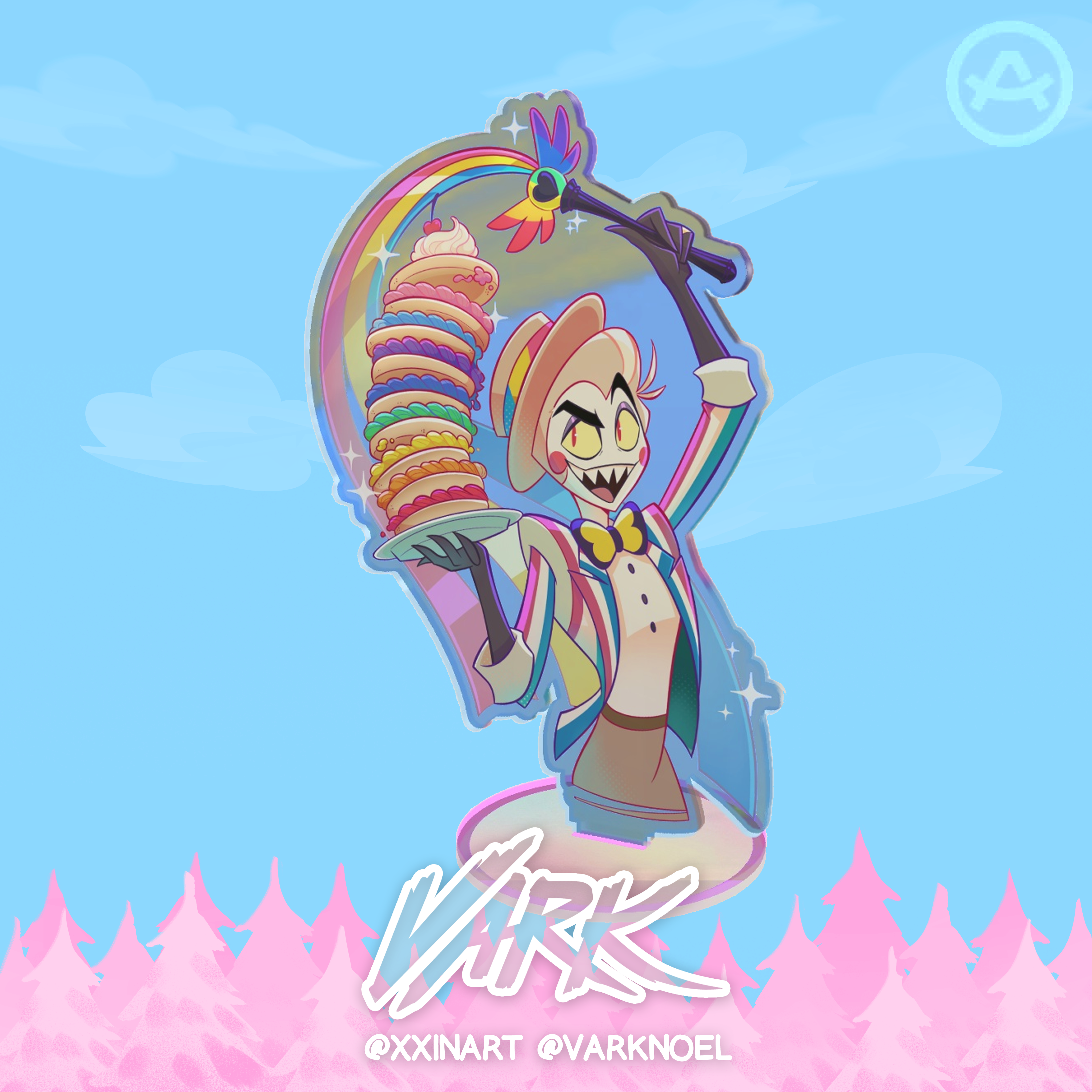 Lucifer Pride 2026 Rainbow Acrylic Standee