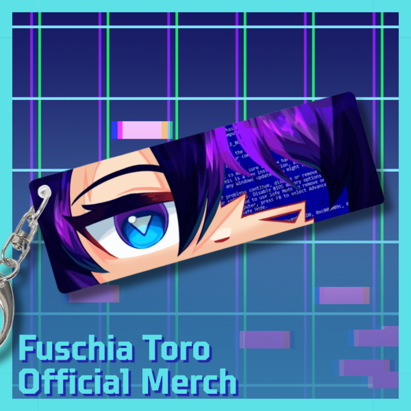 [Fuschia Toro Official Merch] Acrylic Eyes Pendant - 1.18"x3.35"(30x85mm), ①