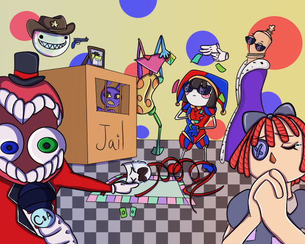 The Amazing Digital Circus Game Night Meme Poster