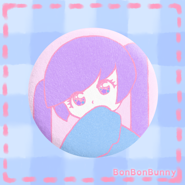 Pastel Girl Plush Pin