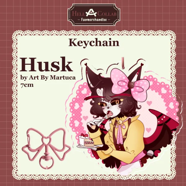 Husk Keychain || Maid Cafe Hell-a-Collab
