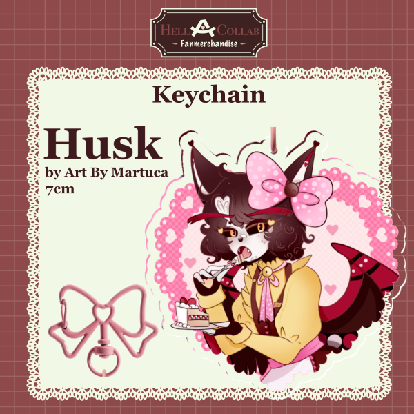 Husk Keychain || Maid Cafe Hell-a-Collab