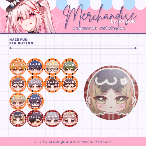 Kozume Kenma Badges (Button Pins)