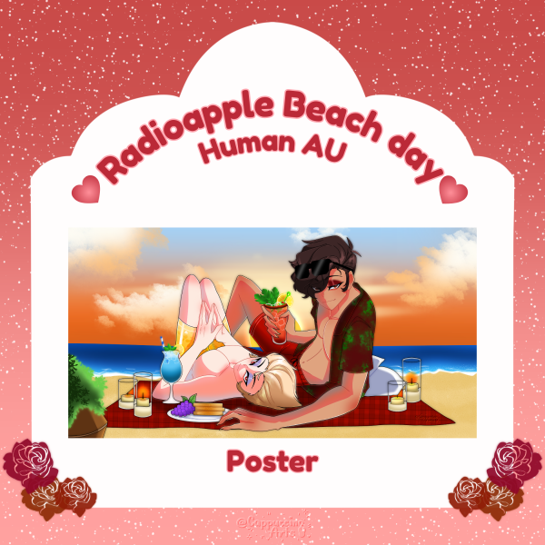 Human Radioapple Beach day  || Poster || Hellaverse