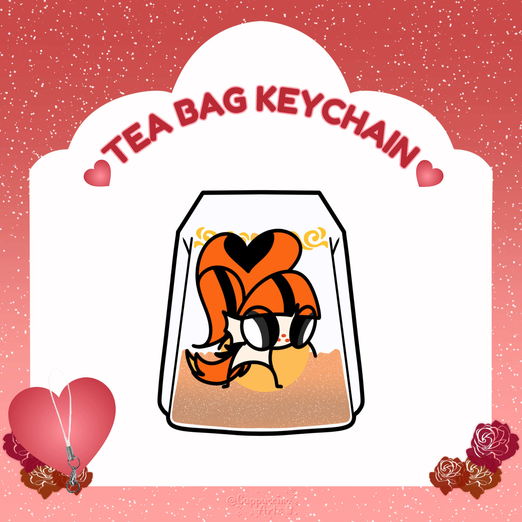 Goldie Tea bag || Keychain || HellaTea Series