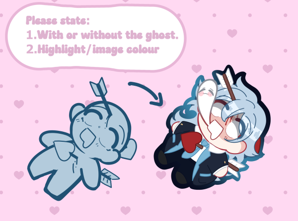 YCH Cupid Shot Keychain