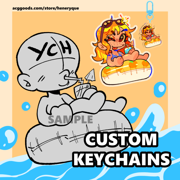 YCH Summer Acrylic Keychain (50mm)