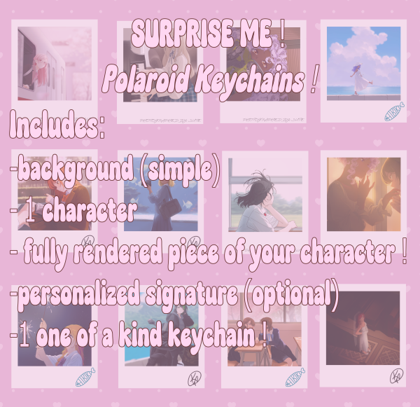 YCH Surprise Polaroid Keychain