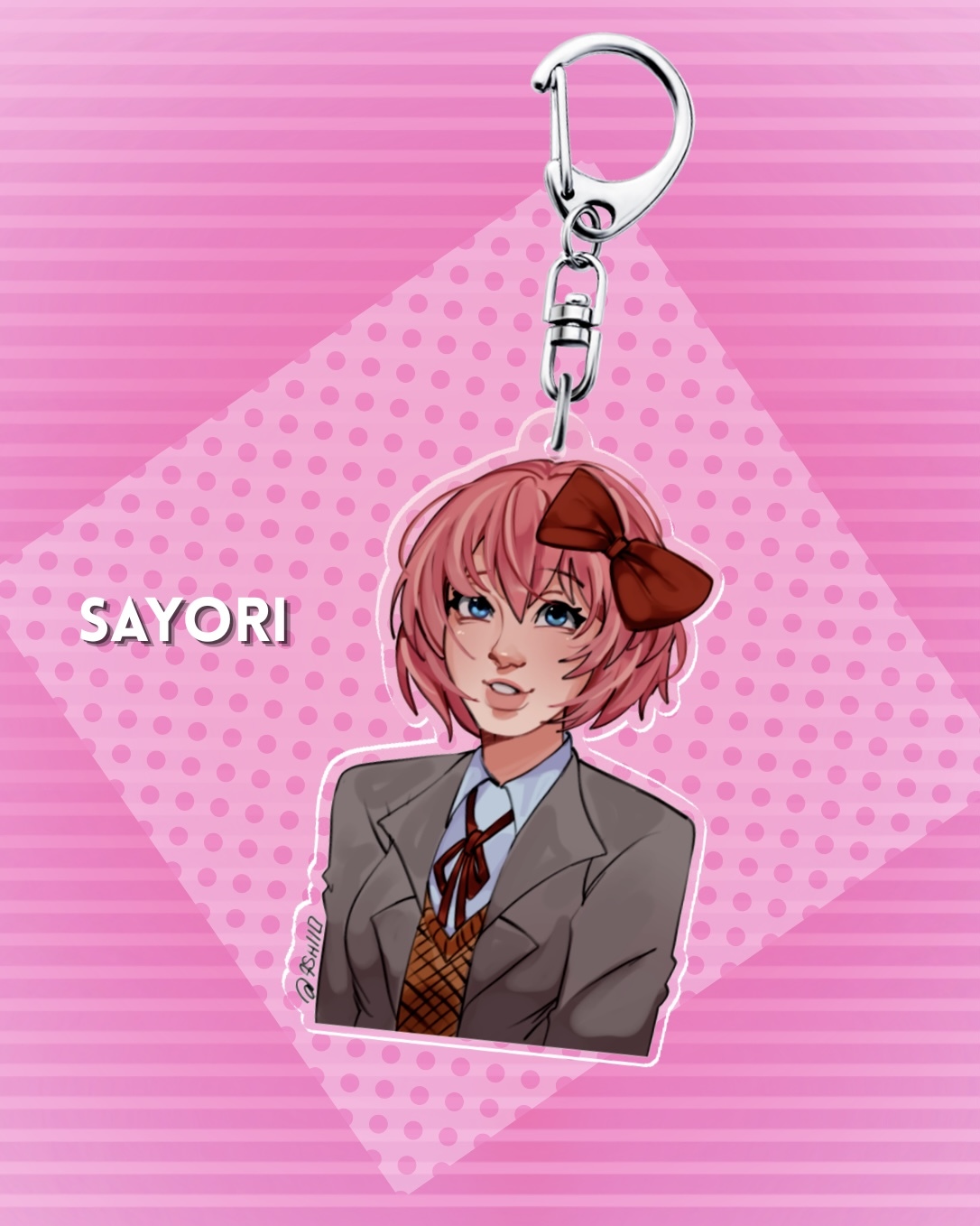 Sayori Charm Keychain