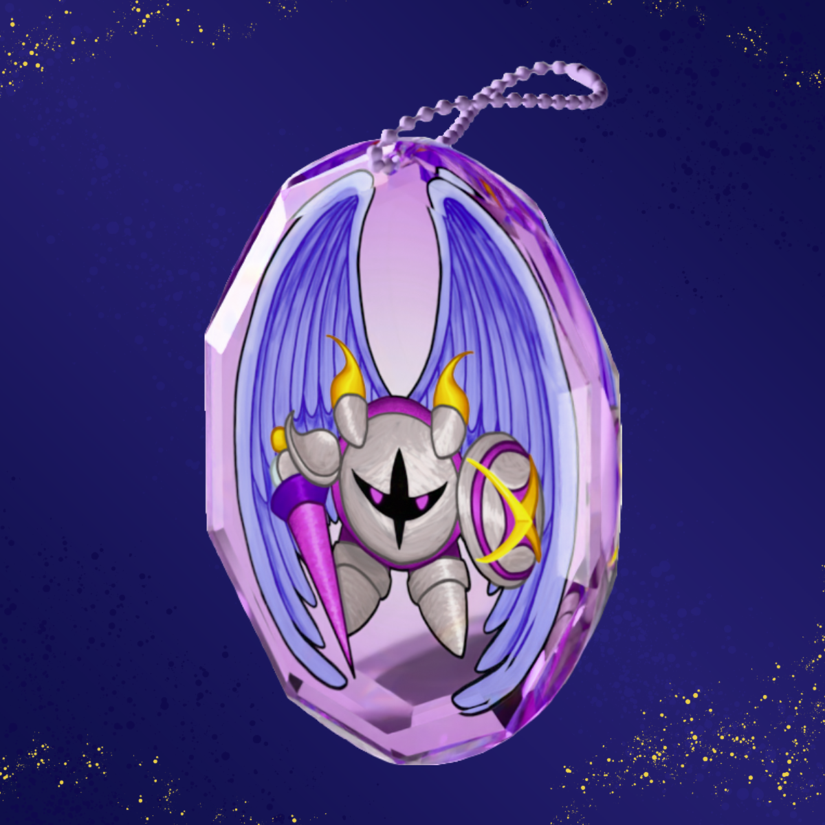 [Poyo] Galactic Knight ~ Gemstone Acrylic Keychain