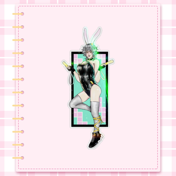 Caelus Bunnysuit Sticker (small)