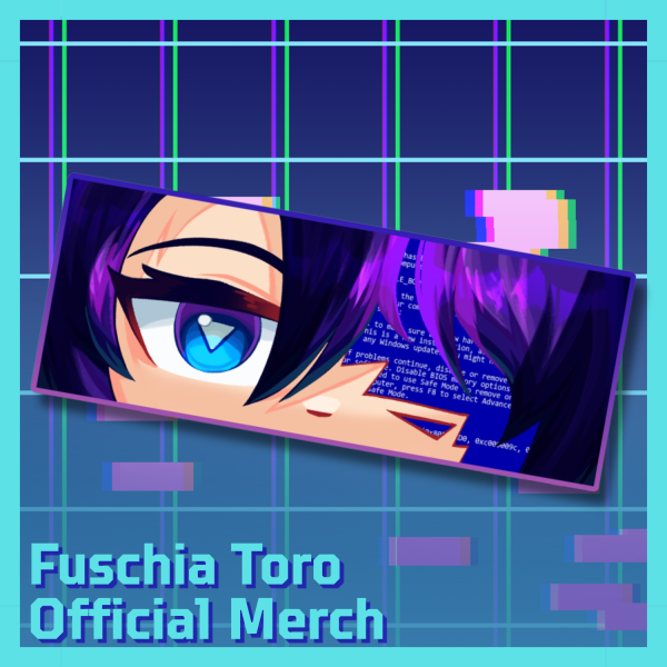 [Fuschia Toro Official Merch] Colored Edge Die Cut Stickers