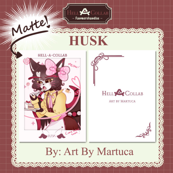 Husk Photocard || Maid Cafe hell-a-collab
