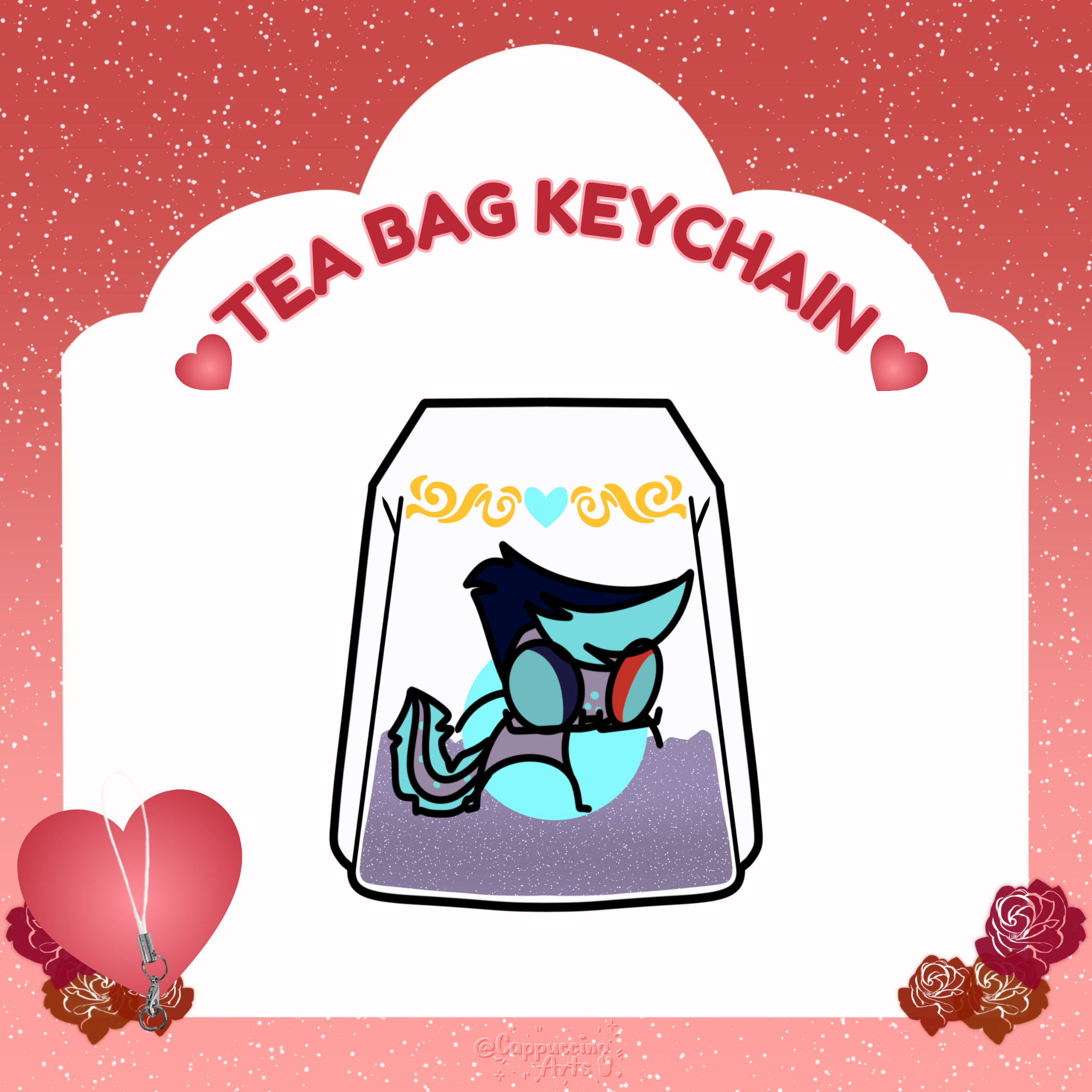 Ethan Tea bag || Keychain || HellaTea Series