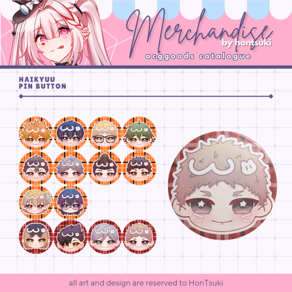 Yaku Morisuke Badges (Button Pins)