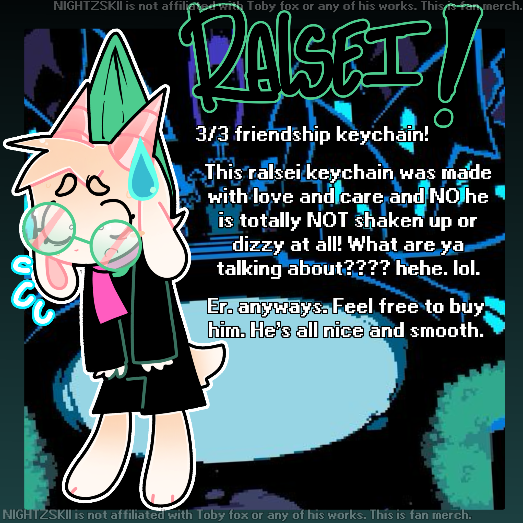 Ralsei Keychain