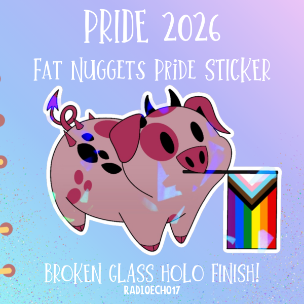 Fat Nuggets Pride Sticker
