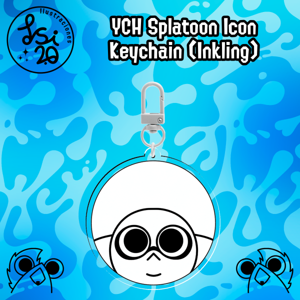 YCH Splatoon Icon Keychain (Inkling)