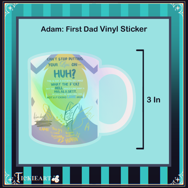 Adam | First Dad | Vinyl Sticker