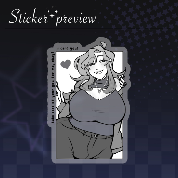 Rikki Clear Sticker