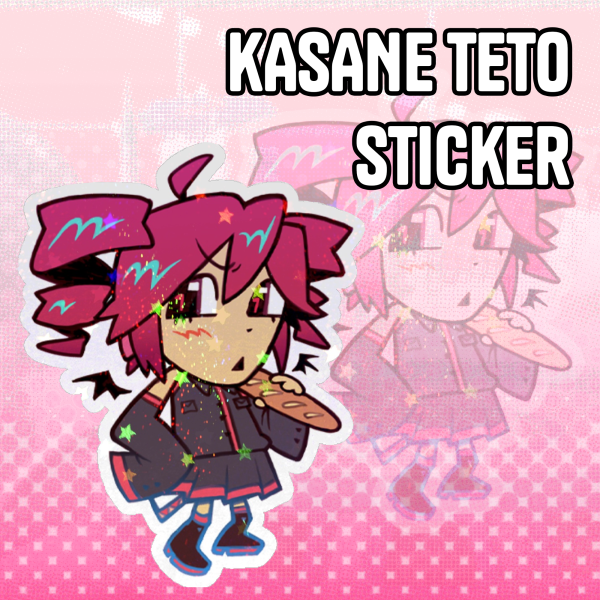Kasane Teto Holo Sticker