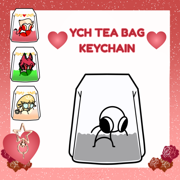 YCH Tea bag || Keychain || YCH MERCH