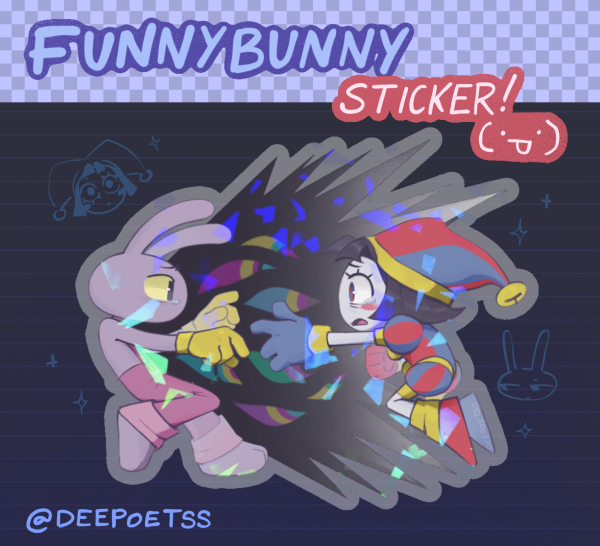Funnybunny Abstraction Sticker