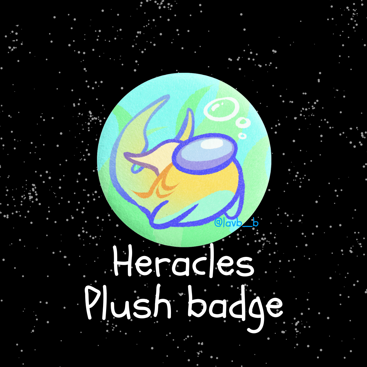 Heracles Plush Badge (44mm)