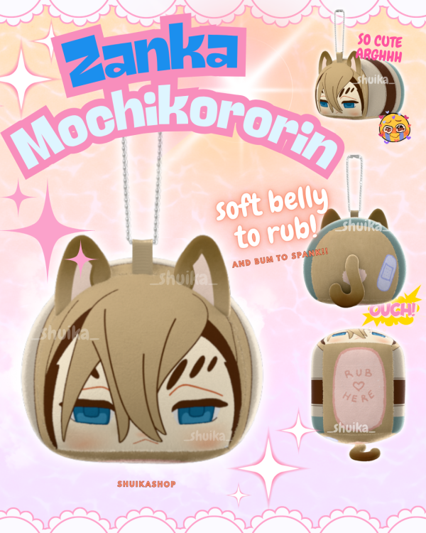 ZANKA THE CAT GACHIAKUTA Mochikororin Plush Keychains