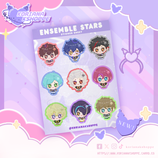 ENSEMBLE STARS: RYUSETAI x EDEN Sticker Sheet by Koriana Kshoppe