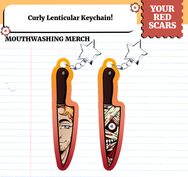 Curly Lenticular Keychain