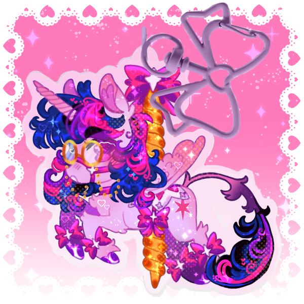 Twilight Sparkle Carousel My Little Pony MLP Acrylic Keychain