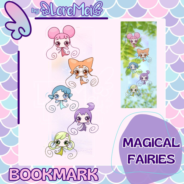 ꒰𑁬°Magical Fairies°໒꒱ || Plastic Bookmarks